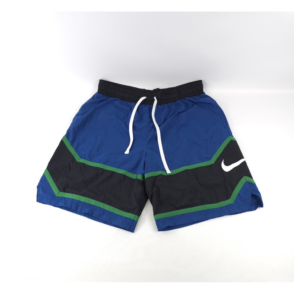 Nike Throwback Shorts Mens XXL Nylon Retro Blue Green Black